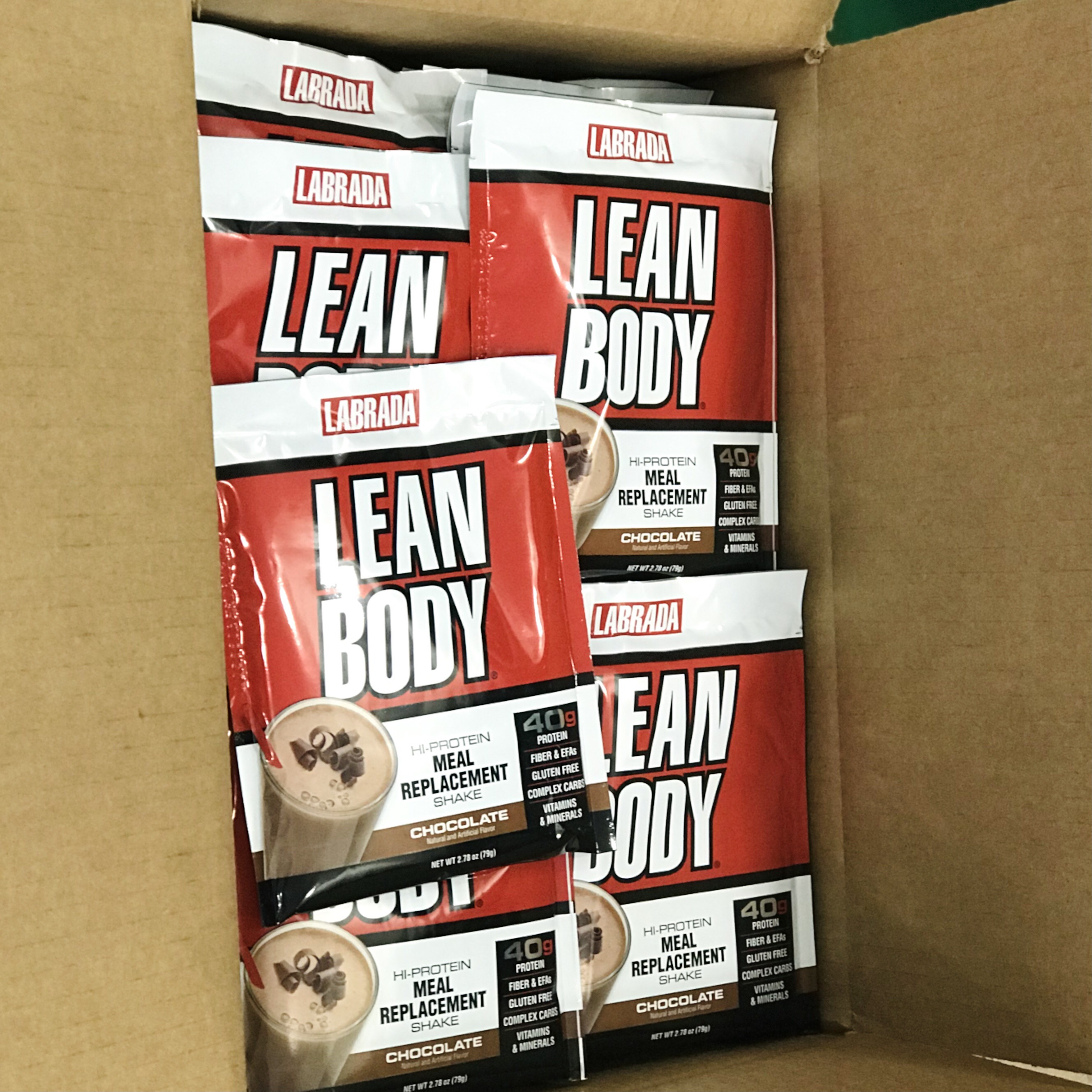 Labrada Lean Body (1 gói ), Sữa Thay Thế Bữa Ăn, 40g Protein, 8G Chất Béo Tốt &amp; Chất Xơ, 22 Vitamin và Khoáng Chất