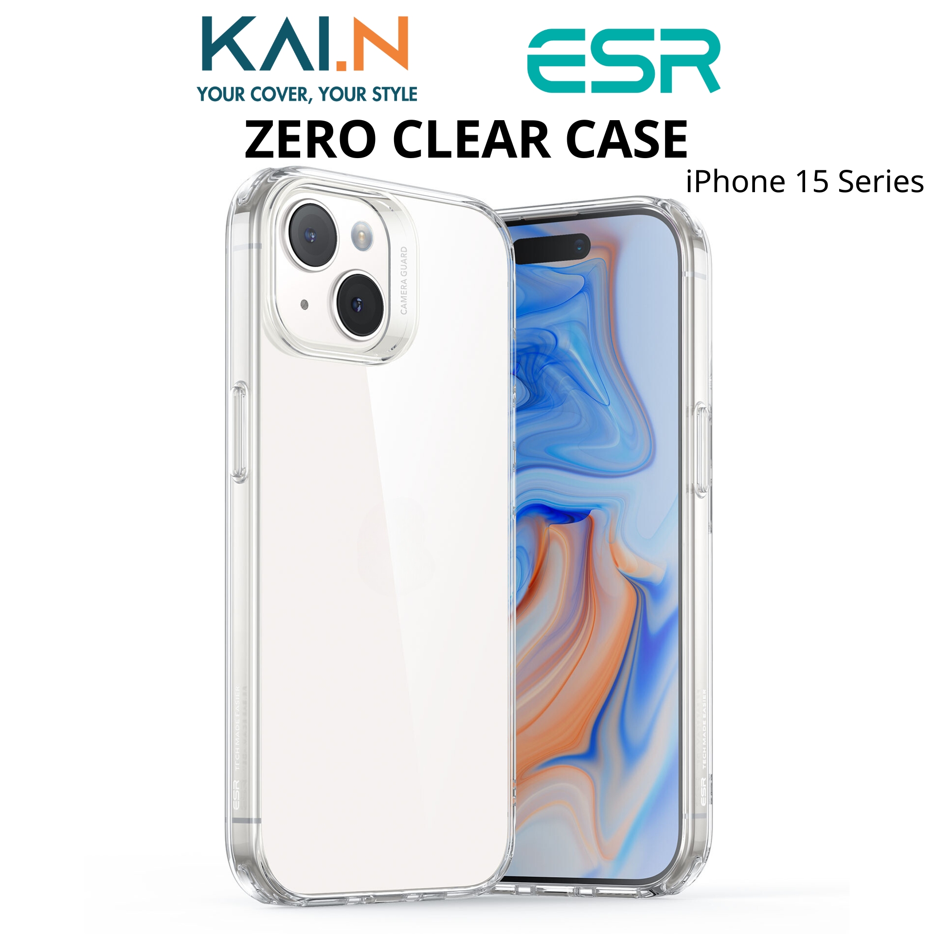 Ốp Lưng Trong Suốt ESR Dành Cho iPhone 15 Pro Max / iPhone 15 Pro / iPhone 15 Plus / iPhone 15, ESR ZERO CLEAR CASE - HÀNG CHÍNH HÃNG