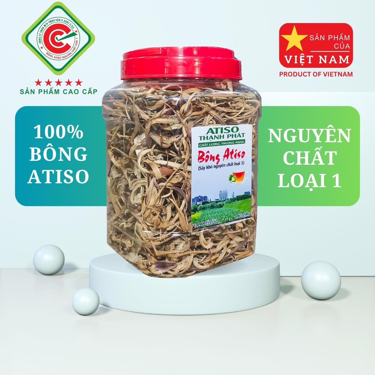 Bông Atiso nguyên chất loại 1 THẠNH PHÁT Hộp 200gr giúp thanh lọc cơ thể, tốt cho gan, cải thiện giấc ngủ FREESHIP ở HCM