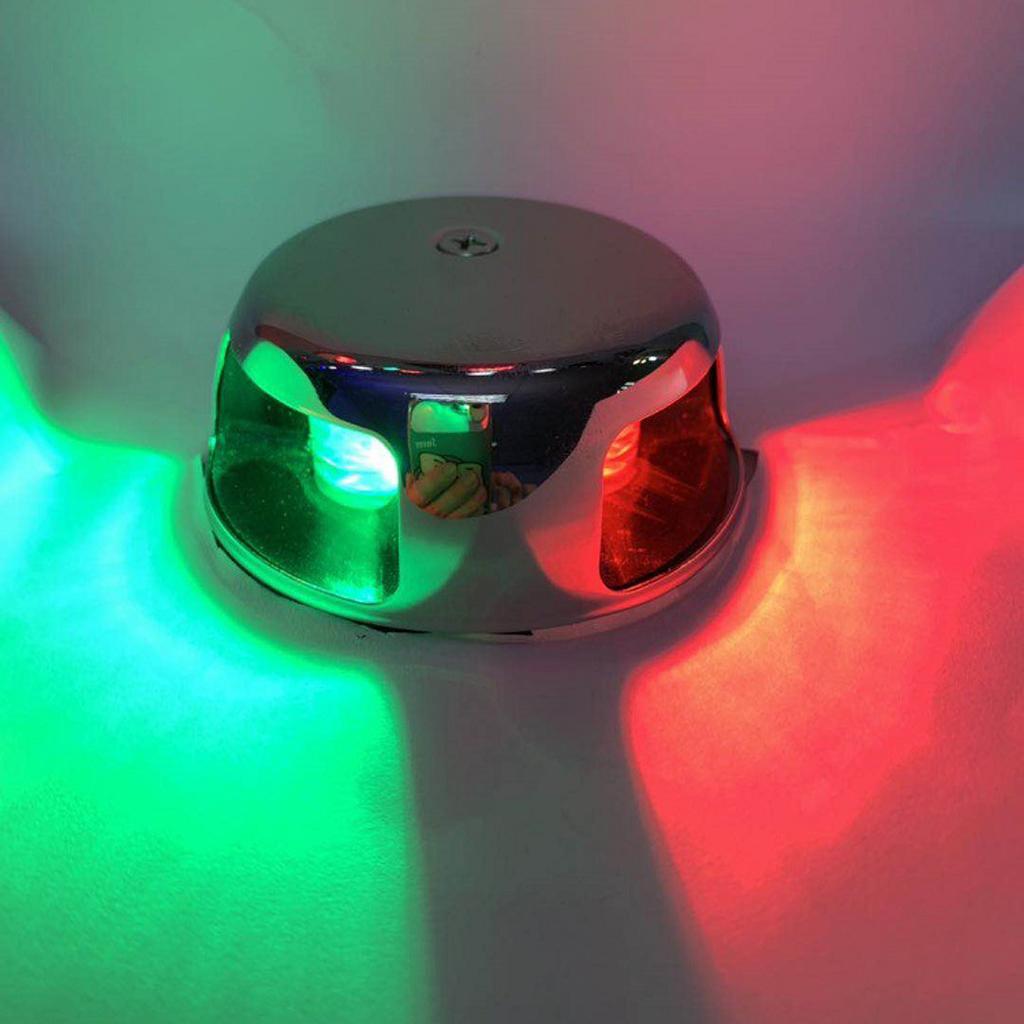 Marine Boat Yacht Bow Lights 12V Red And Green LED Deck Mount Navigation Lights