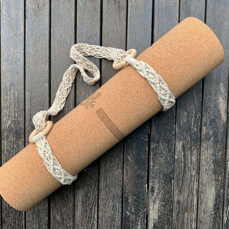 Dây đeo thảm tập yoga dây tết macrame treo trang trí