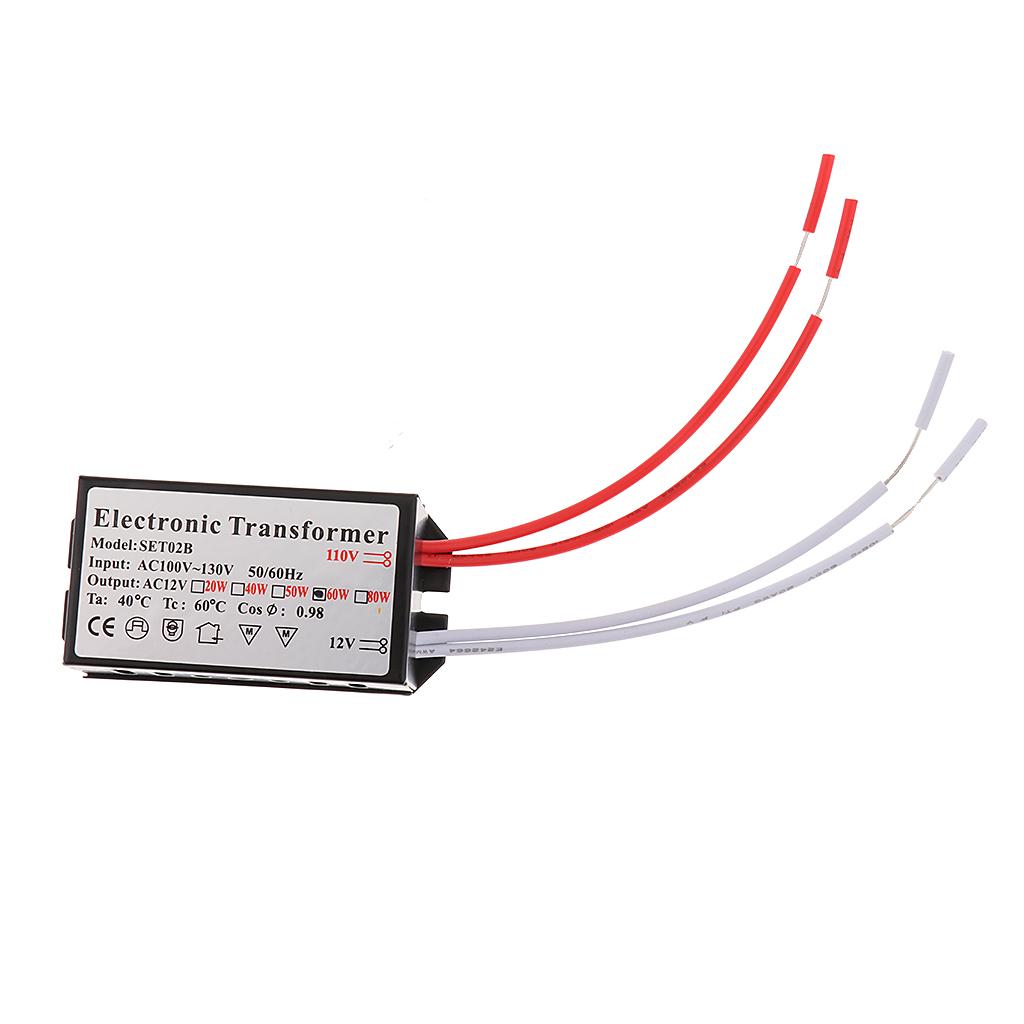 Bộ Chuyển đổi Biến áp điện áp 60W, Chuyển đổi AC 110 V Sang AC12V Cho đèn
