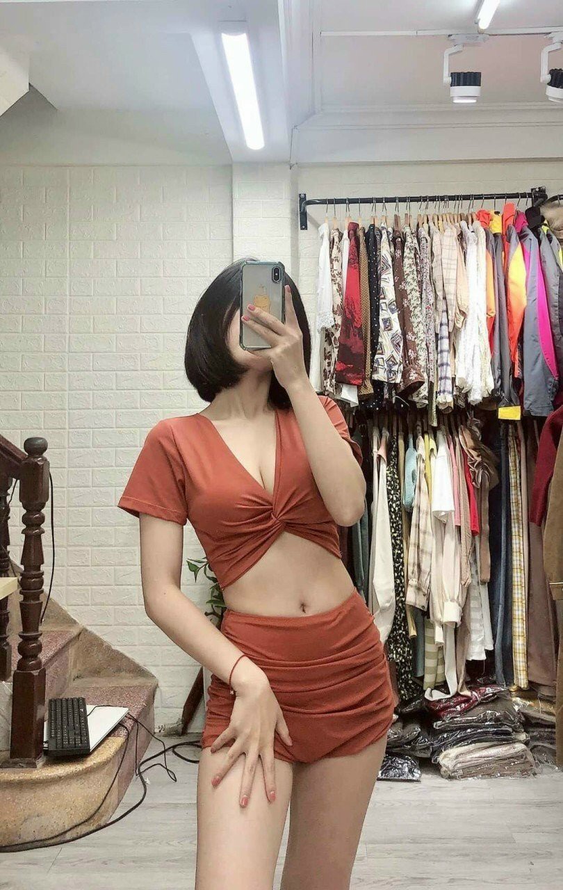 Đồ Tắm Biển Nữ 2 Mảnh Quần Cạp Cao Che Khuyết Điểm