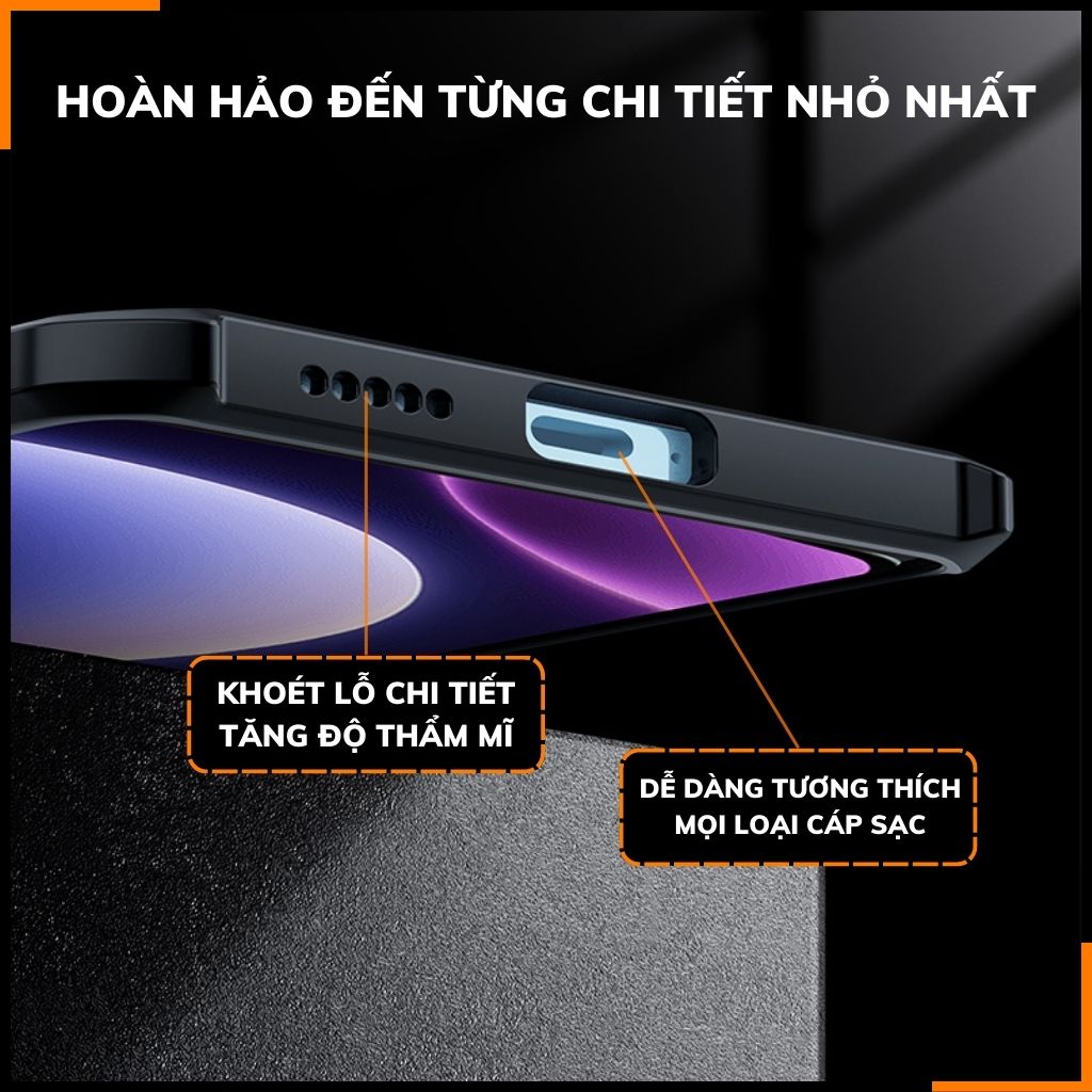 Ốp lưng redmi note 12 turbo chống sốc xundd bảo vệ camera chống ố vàng phụ kiện điện thoại huỳnh tân store