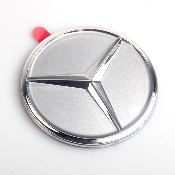 Logo biểu tượng vô lăng xe ô tô, xe hơi cao cấp dành cho xe ô tô Mercedes, đường kính 52mm và 57mm