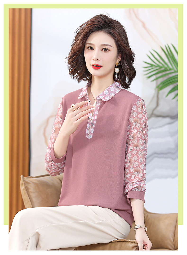 Áo Sơ Mi Mùa Xuân Thời Trang Cho Mẹ SM85 - Hàng Quảng Châu Cao Cấp