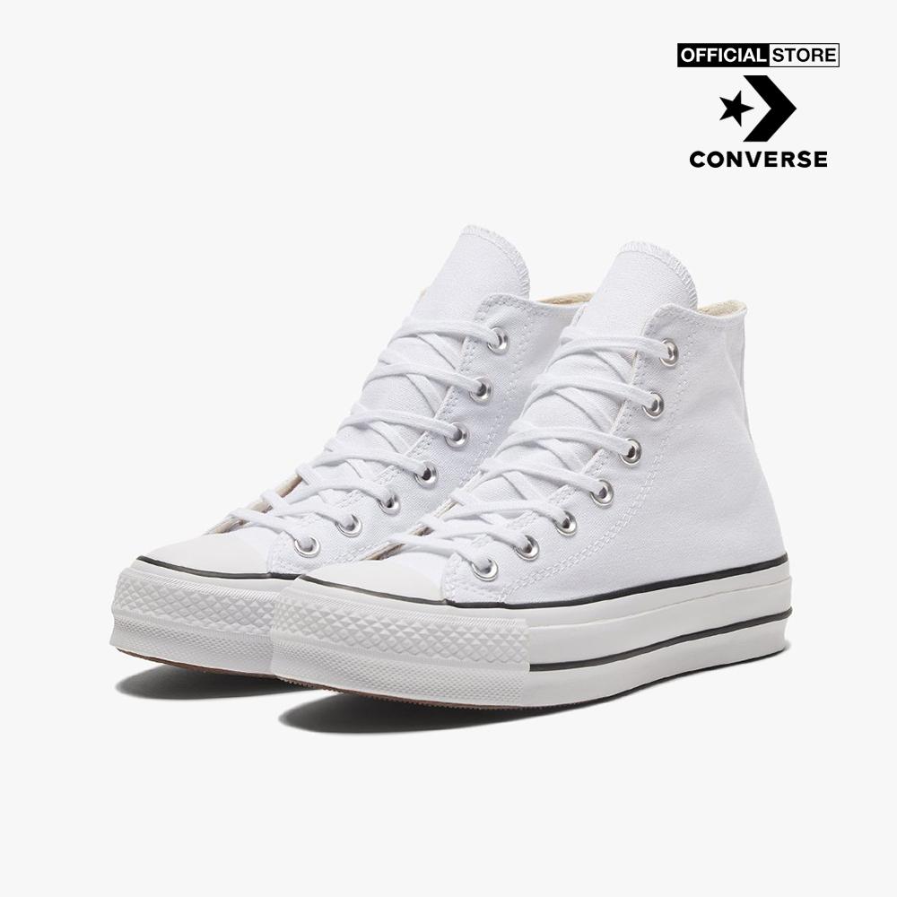 CONVERSE - Giày sneakers nữ cổ cao Chuck Taylor All Star Lift 560846C-00W0_WHITE