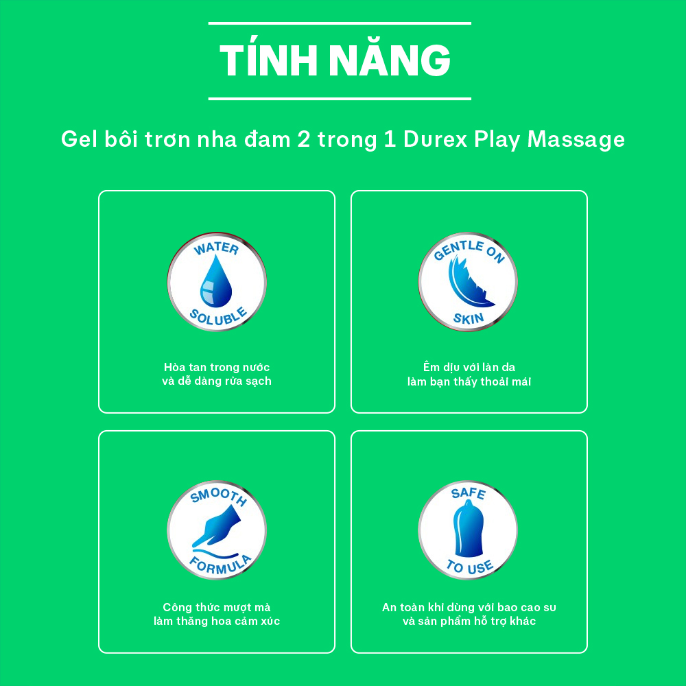 Durex Gel Bôi Trơn Play Massage 2 - in- 1 200ml