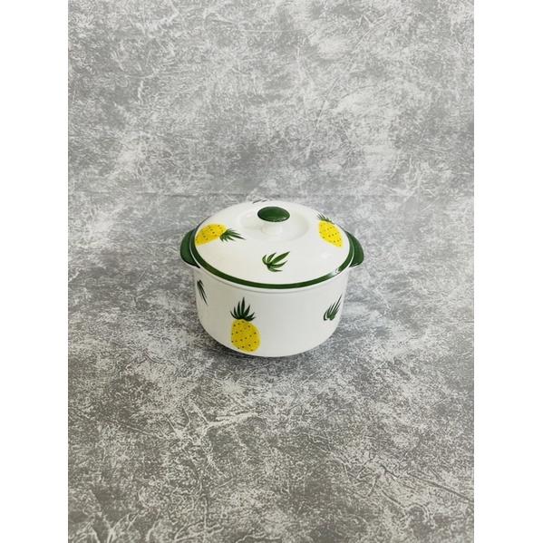 Thố chưng yến/bát súp sứ Bát Tràng 600ml