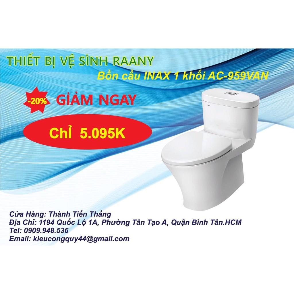 BỒN CẦU INAX 1 KHỐI AC-959VAN