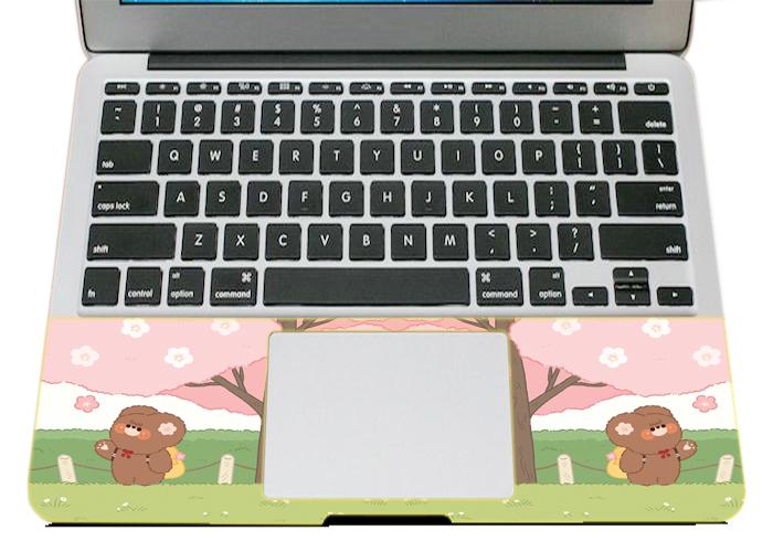 Mẫu Dán Skin Trang Trí Mặt Ngoài + Lót Tay Laptop Hoạt Hình LTHH - 849