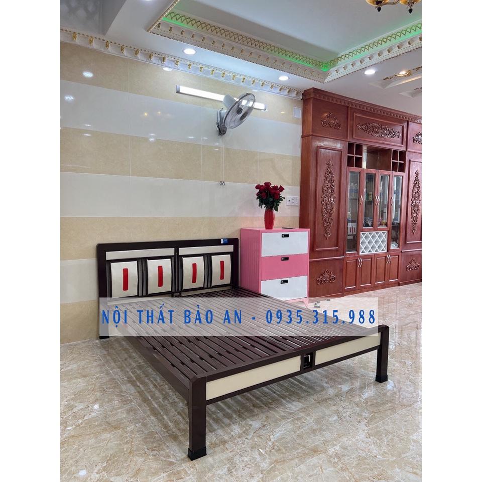 GIƯỜNG SẮT HỘP - NGANG 1M8 DÀI 2M