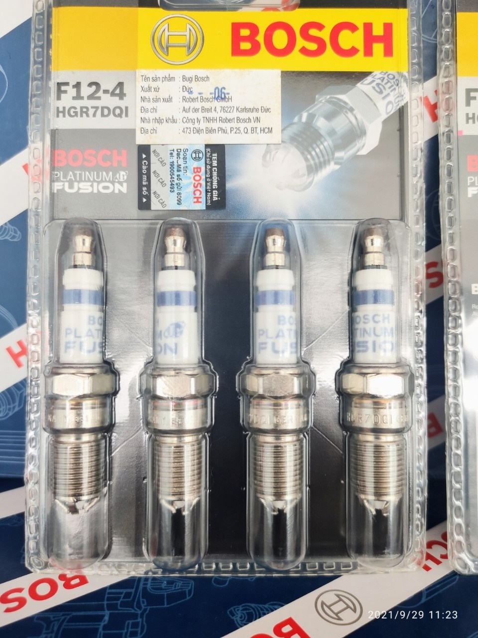 Bộ Bugi Chân Côn Ngắn Bosch Ford Explorer Mondeo Focus Escape 3.0/2.3 Mazda 6 - HGR7DQI