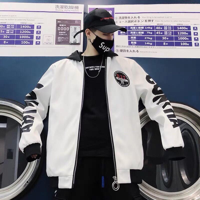 Áo khoác dù nam nữ hai lớp in hình vải mềm cực chất