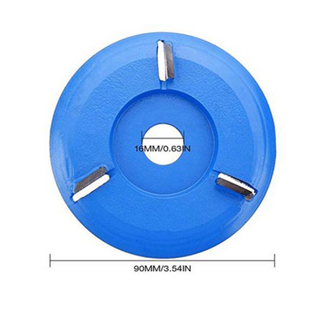 1pc Woodcarving Cutter 3-Teeth Digging Carving Disc For Aperture Angle