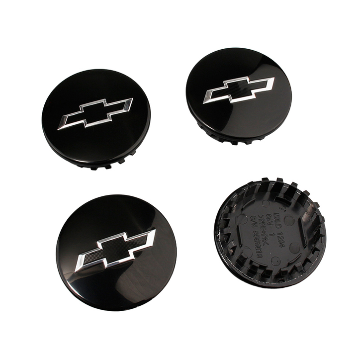 Logo chụp mâm, ốp lazang lắp cho bánh xe ô tô Chevrolet GZ68, chất liệu nhựa ABS, đường kính ngoài 68mm, đường kính trong 57mm