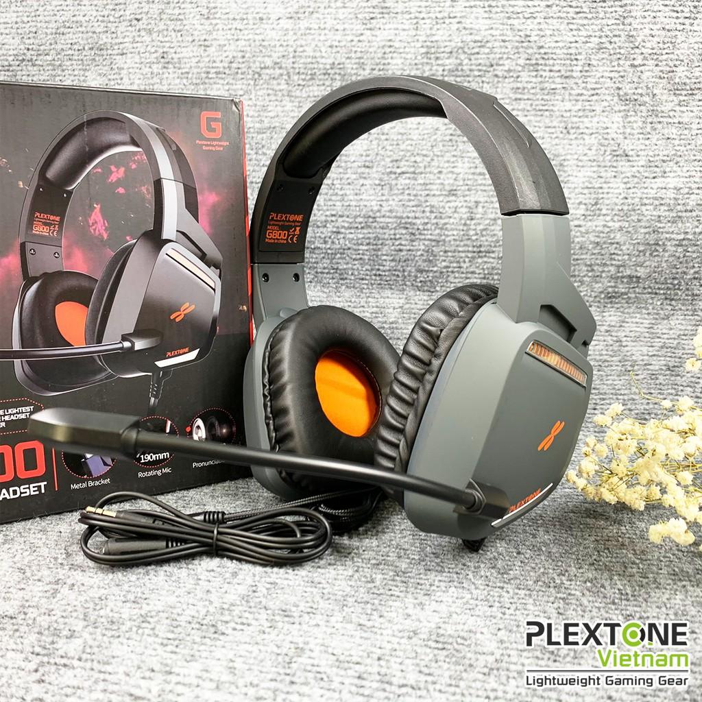 Tai nghe Gaming Chụp Tai Plextone G800 có Mic hỗ trợ chơi game PUBG COD- Hàng chính hãng