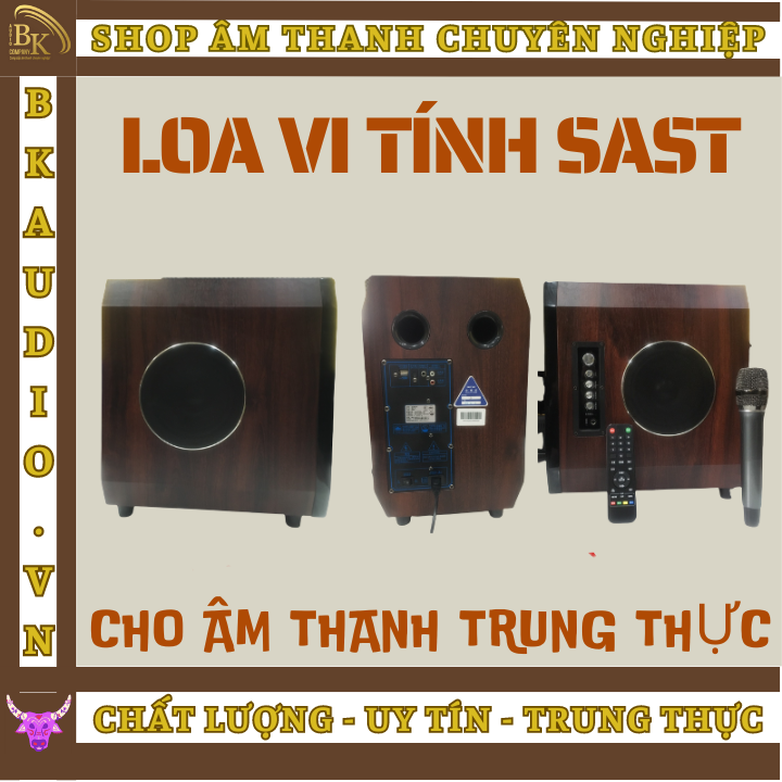 Loa karaoke Bluetooth không dùng bình SAST công suất lớn 250w Loa karaoke Bluetooth - vi tính SAST âm thanh vòm 3D cực đỉnh