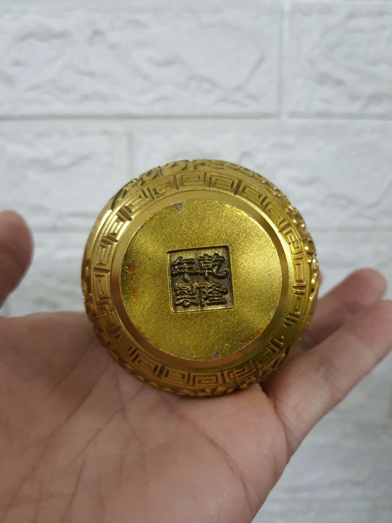 Hồ lô bát quái chất liệu bằng đồng MS021