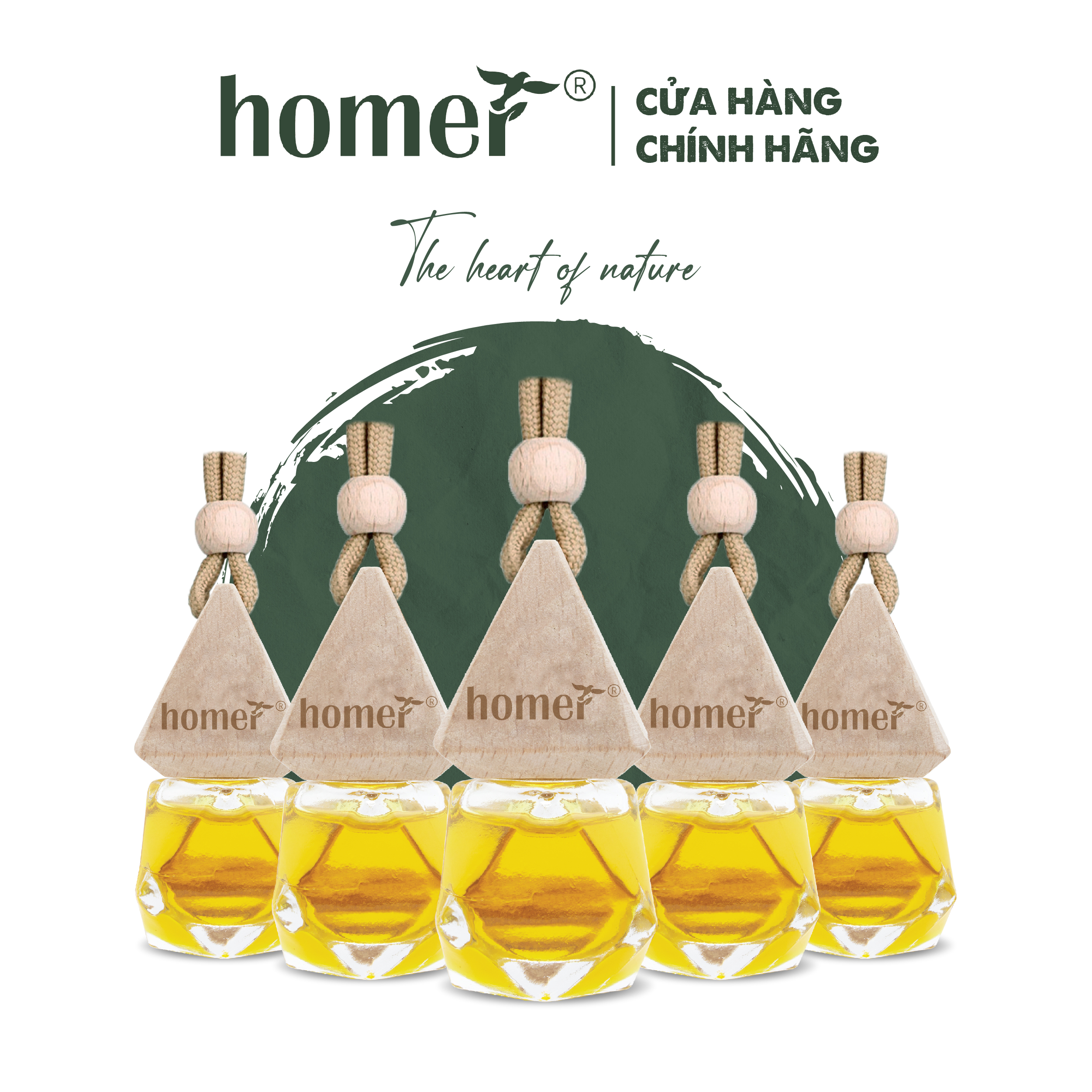Tinh dầu treo xe thiên nhiên HOMER / Bạc Hà/ Quế/ Oải hương/ Bưởi/ Cam/ Hoa Lài/ Quýt/ Tràm Huế/ Hoa Hồng/ Lavender/ Ngọc Lan Tây/ Tràm Trà/ Sả Java/ Trà Xanh/ Cà Phê/ Chanh/ Trà xanh/ Trà trắng