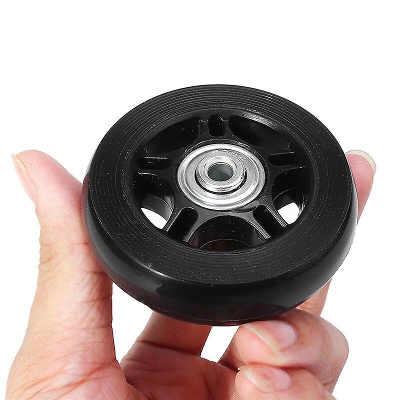 1 Cặp Hành Lý Spinner Bánh Xe Thay Thế Bằng Dụng Cụ Tiếng Ồn Thấp Vali Xoay Cao Su Bánh Xe