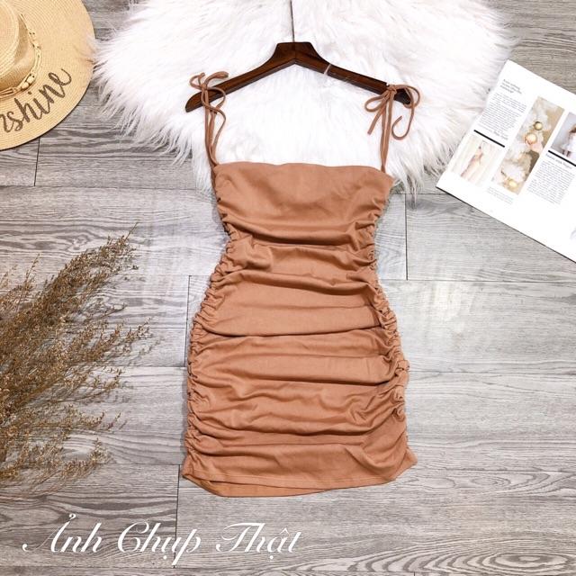 Đầm body 2 dây nhúng