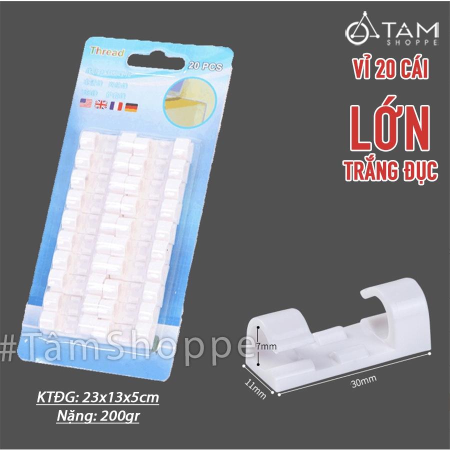 Set vỉ kẹp nhựa cố định dây điện ĐGD-01