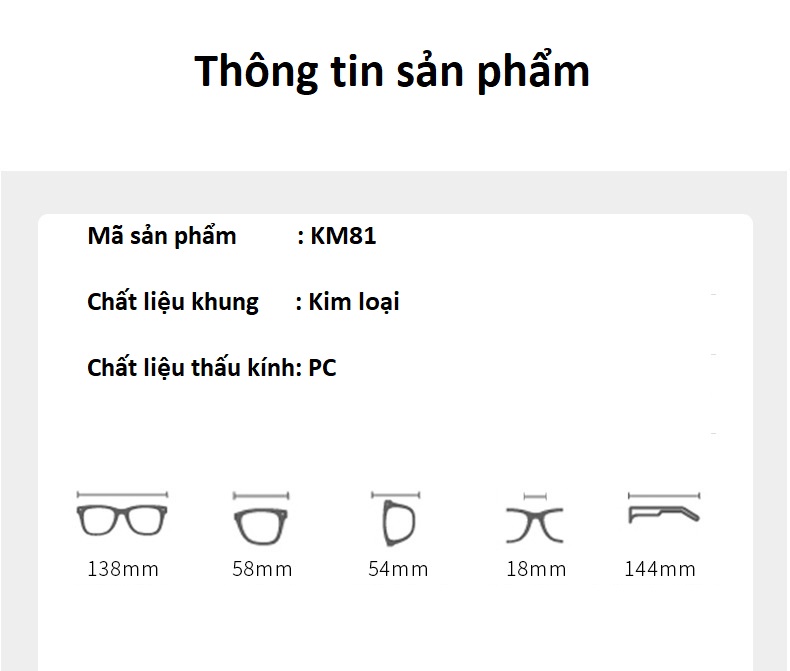 Kính mát nữ cao cấp phong cách Hàn Quốc chống tia UV400 - KM81