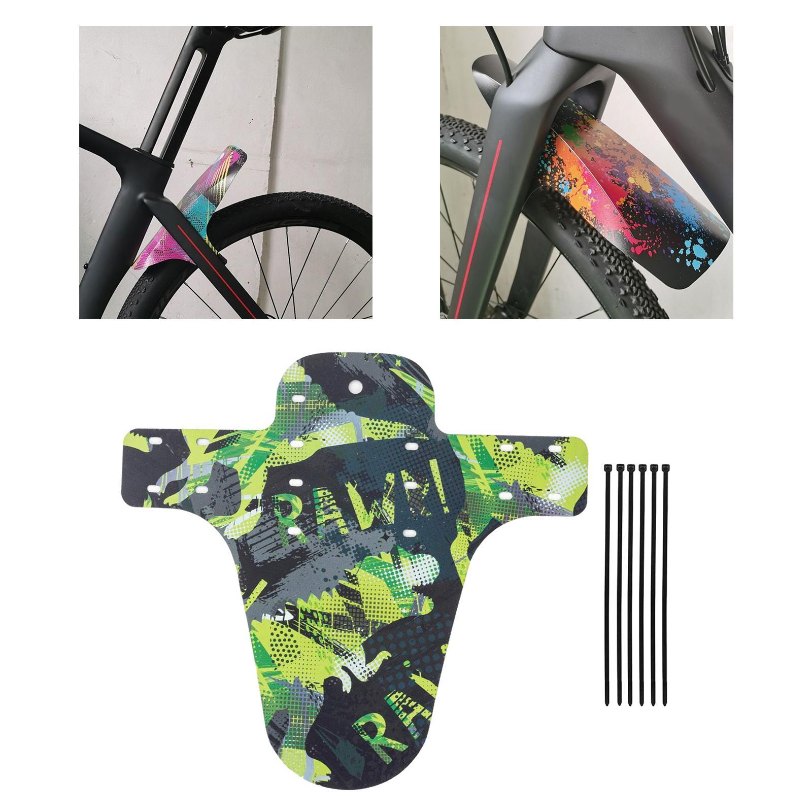 2x Road Mountain Bike Mud Guard, Carbon Fiber Front Tyre Fits 26" 27.5" 29" Mudguard Fenders