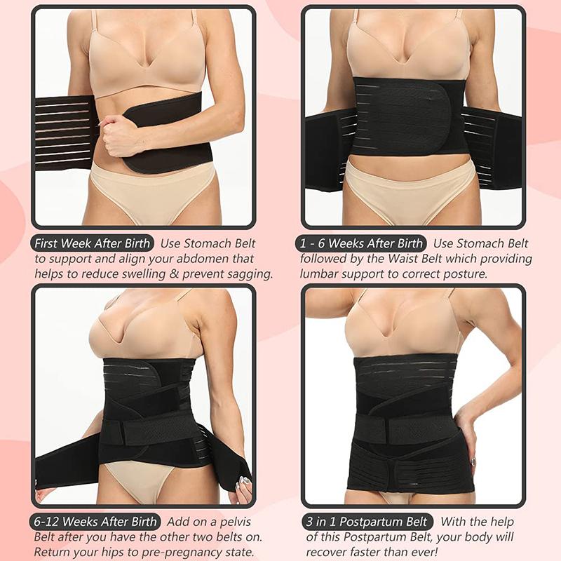 Bụng Bụng Xương Chậu Dây Đeo Sau Sinh Dây Băng Tập Toàn Thân Mang Thai Phục Hồi Định Giảm Béo Đai Nịt Bụng Dây Đeo