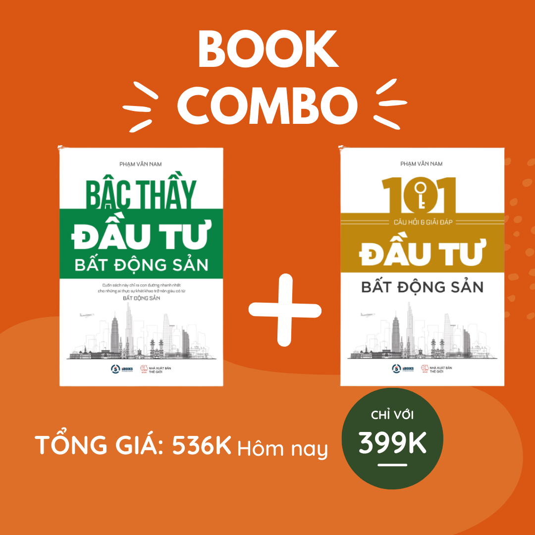 COMBO 2 cuốn sách: Bậc thầy đầu tư bất động sản + 101 câu hỏi và giải đáp đầu tư bất động sản