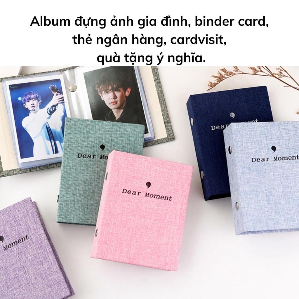 Album ảnh 6x9 mini bìa vải vintage đựng 36 ảnh 6x9, lomo card, binder đựng card, quà tặng ý nghĩa