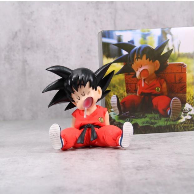 Mô Hình Goku Ấu Thơ, Ngồi Ngủ Cute Dễ Thương, Cao 8,5cm - Tượng Figure Dragon Ball