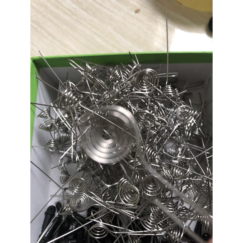 Combo 5 Lò Xo Inox Nhấc Tàn Thuốc Lào + 5 Nút Cao Su Bịt Nõ Điếu Chống Đổ Nước