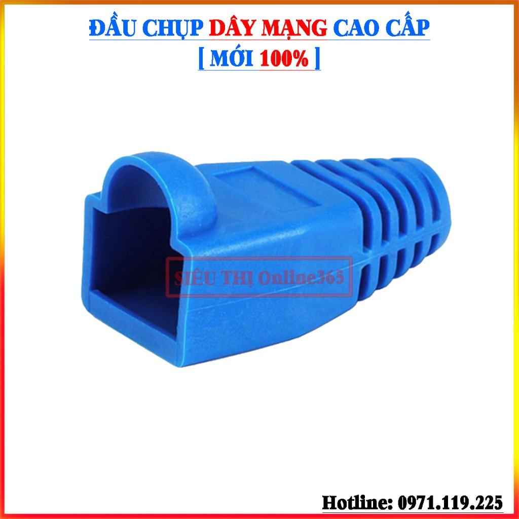 Combo 100 Hạt Đầu Bấm và Đầu Chụp Dây Mạng RJ45 Cao Cấp - Mới 100%