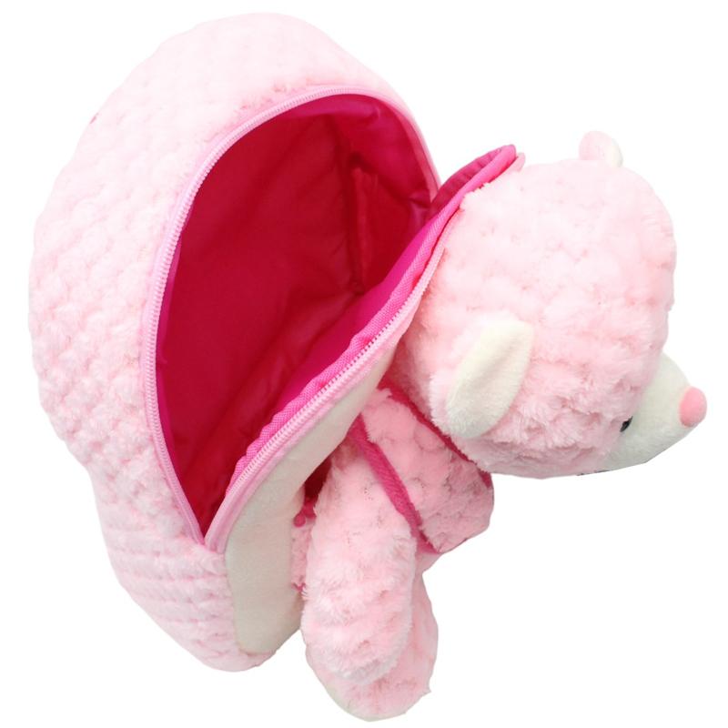 Ba Lô Mẫu Giáo Hình Gấu Hồng - iKid BP1177AX