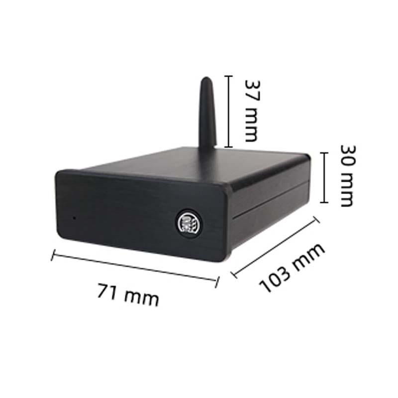 DLHiFi B5 QCC5125 Bluetooth 5.1 APTX-HD LDAC Lossless Adapter ES9038 USB DAC 32bit 384kHz Đầu vào AUX cho Bộ khuếch đại âm thanh HiFi