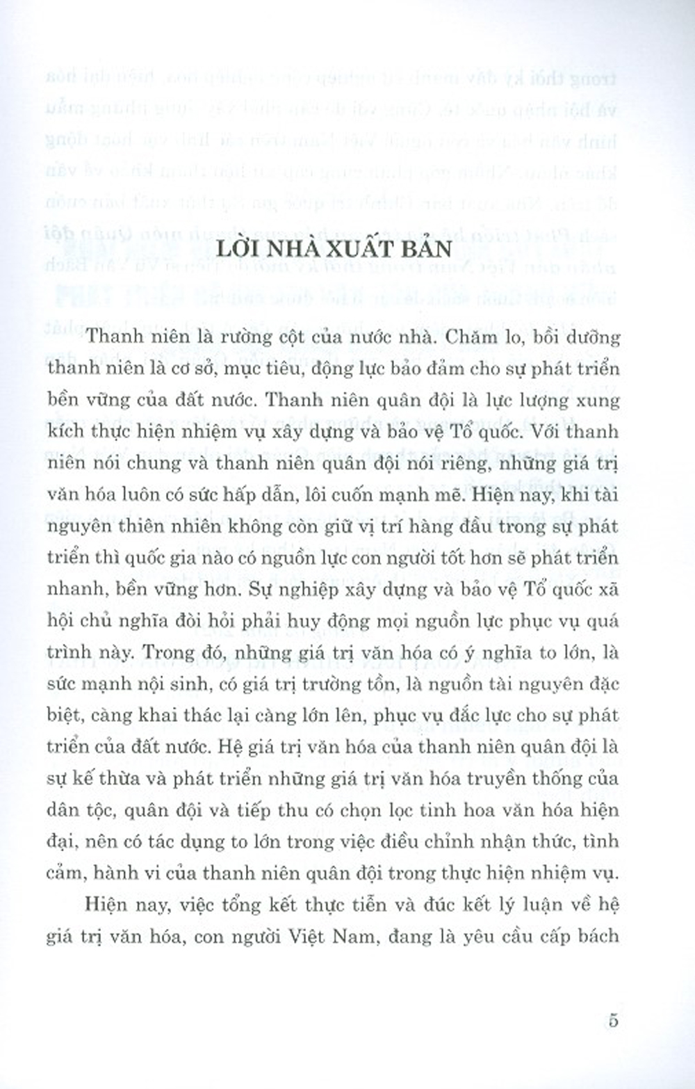 Phát Triển Hệ Giá Trị Văn Hóa Của Thanh Niên Quân Đội Nhân Dân Việt Nam Trong Thời Kỳ Mới