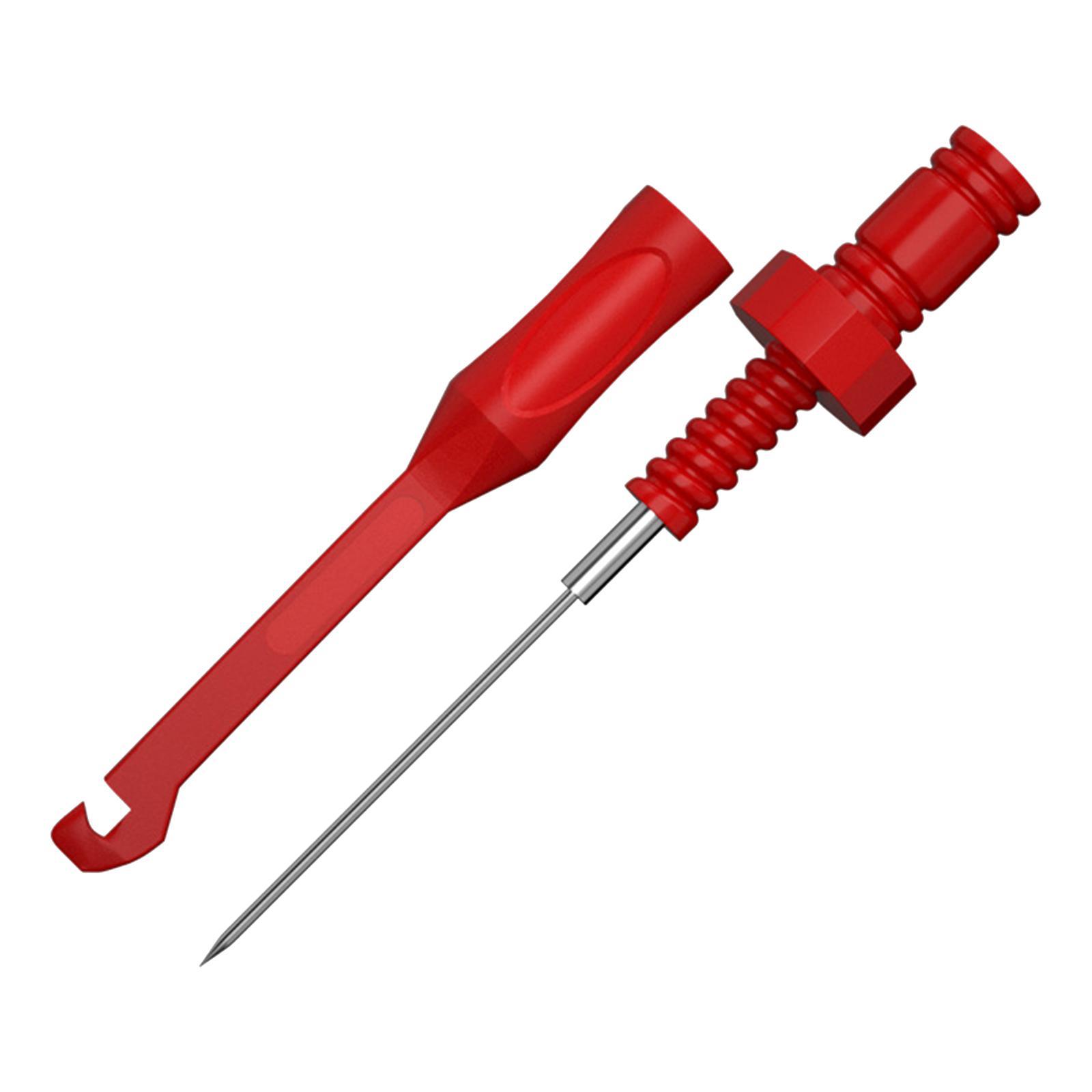 Multimeter Leads Test Hooks Clip Repair Tool Wire Piercing Durable Test Probe Electrical Test Probes Set for Device