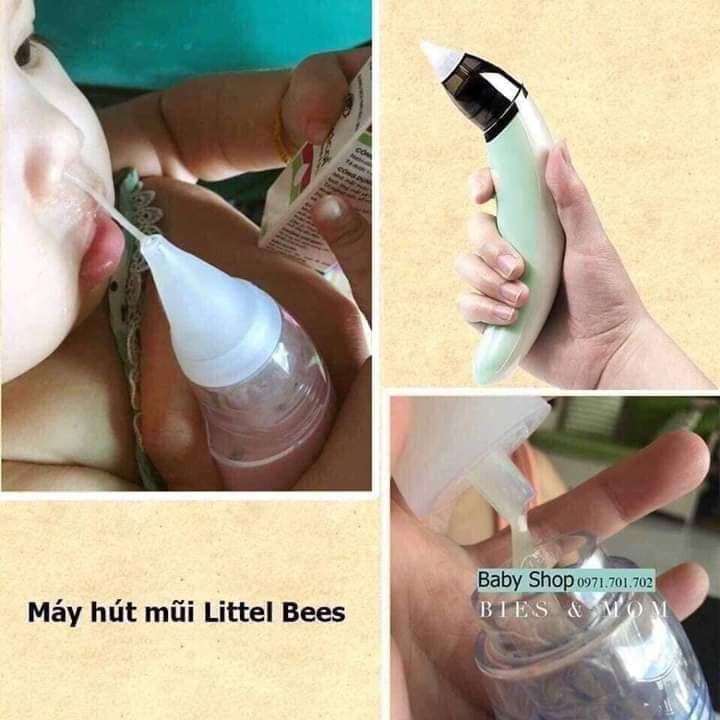 Máy hút mũi điện tử tự động cầm tay Little bees cho bé thông minh đầu mềm 5 cấp độ