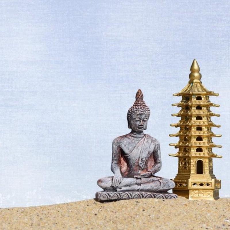Tháp văn xương bằng đồng thau 9 tầng cao 17.5cm- 206571