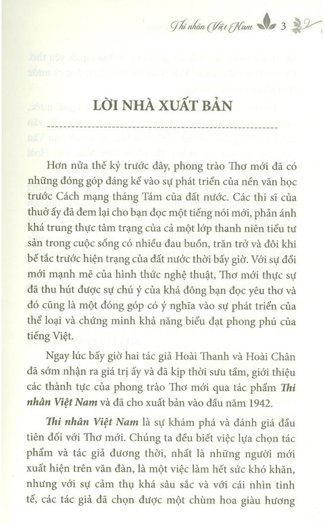Danh Tác Văn Học Việt Nam - Thi Nhân Việt Nam - Bìa Cứng