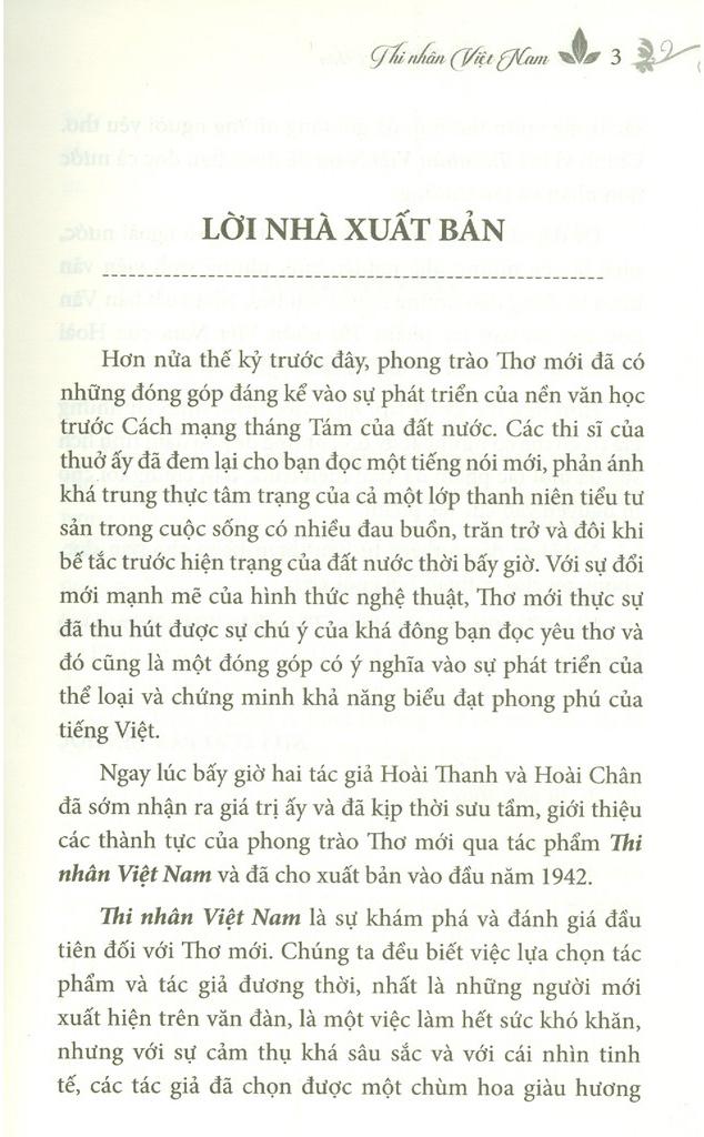 Danh Tác Văn Học Việt Nam - Thi Nhân Việt Nam - Bìa Cứng (Tái Bản 2023)