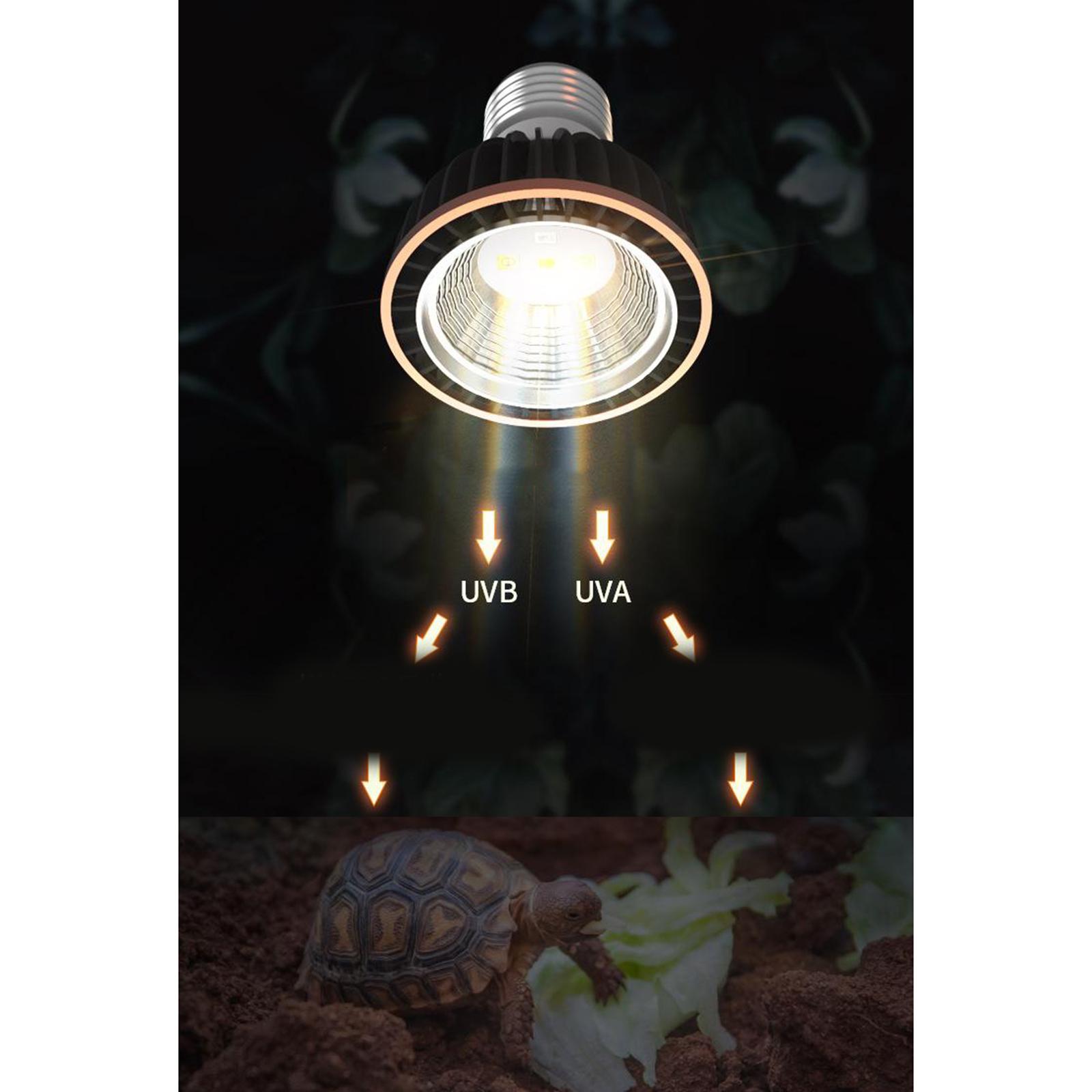 Led Reptile Light Sun Lamp for Amphibian Turtle Chameleon Lizard Snake