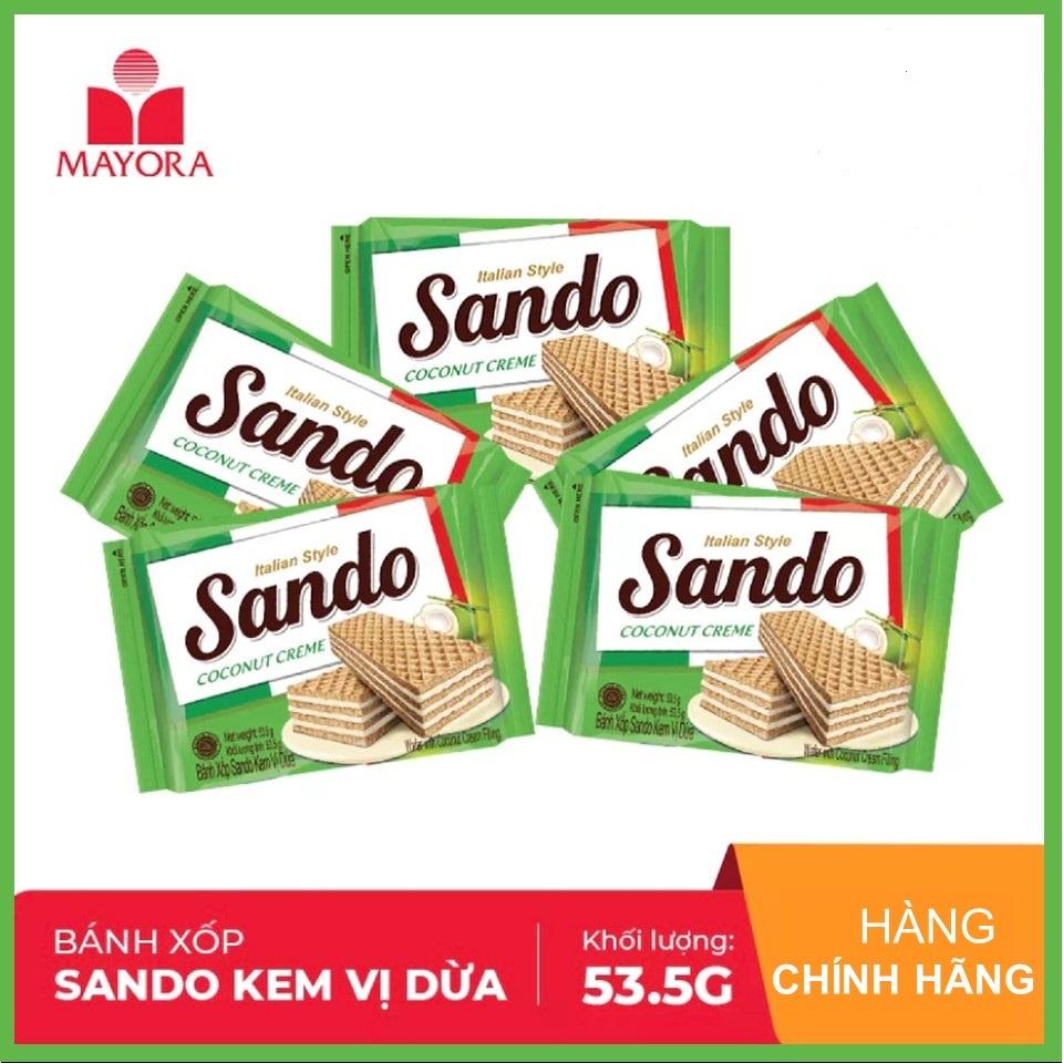 Combo 5 Bánh xốp Sando Coco 53.5gx5