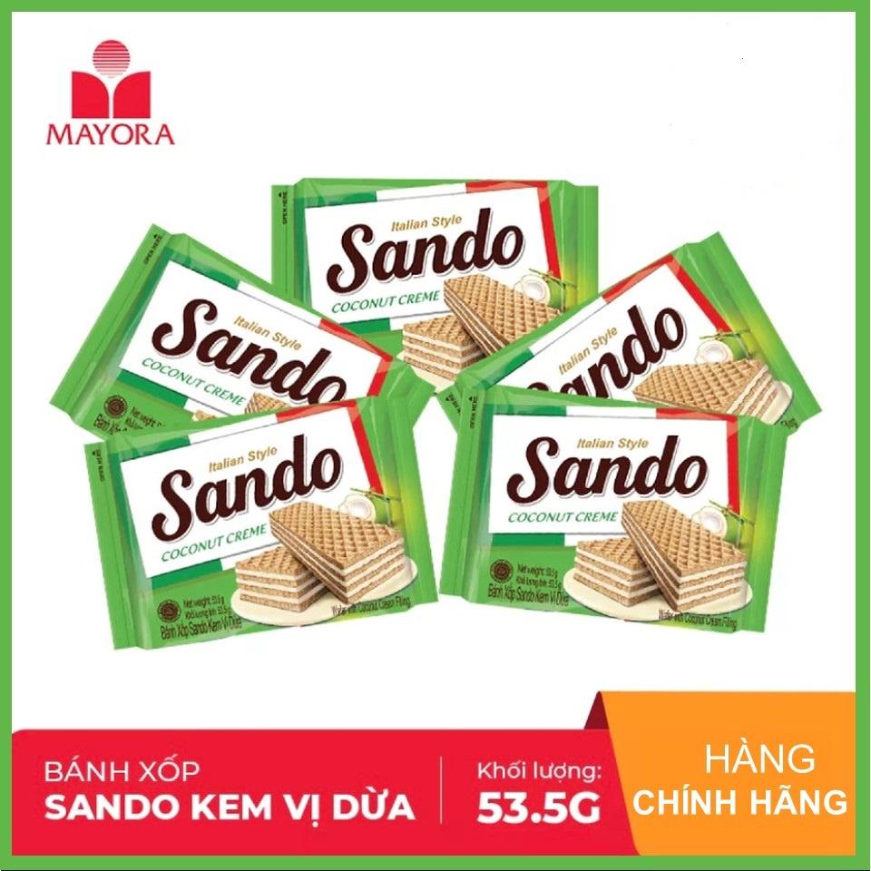 Combo 5 Bánh xốp Sando Coco (vị dừa) 53.5gx5