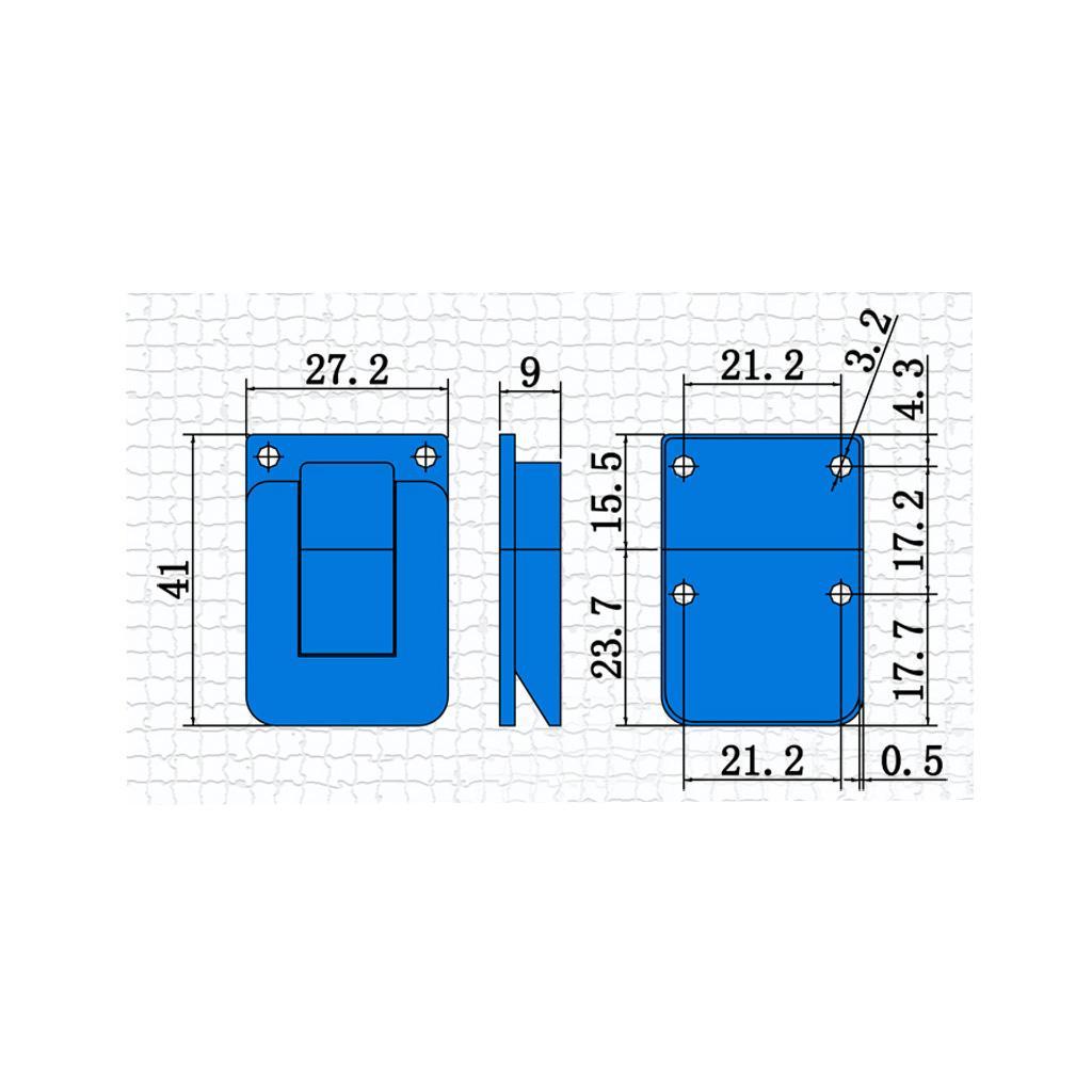 4Pcs Toggle Latch Lock Suitcase Box Trunk Chest Case Clasp