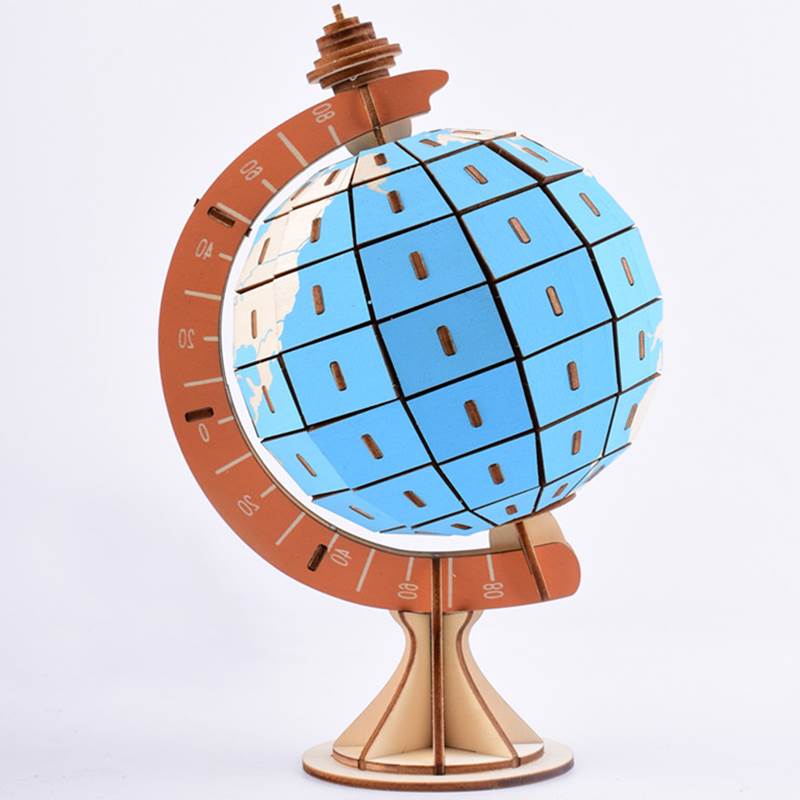 Đồ chơi lắp ráp gỗ 3D Mô hình Trái Đất Globe