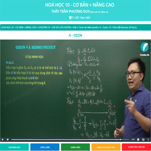 Khóa học HOÁ HỌC 10 - CƠ BẢN + NÂNG CAO thầy Trần Phương Duy - 09 tháng