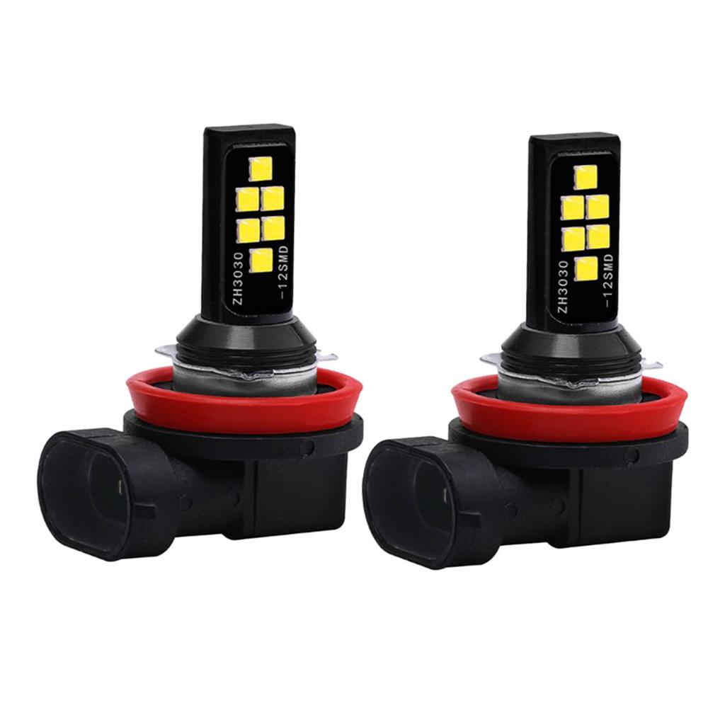 2Pcs H11 H8 1200LM 6500K 60W  LED Fog Driving Light Car